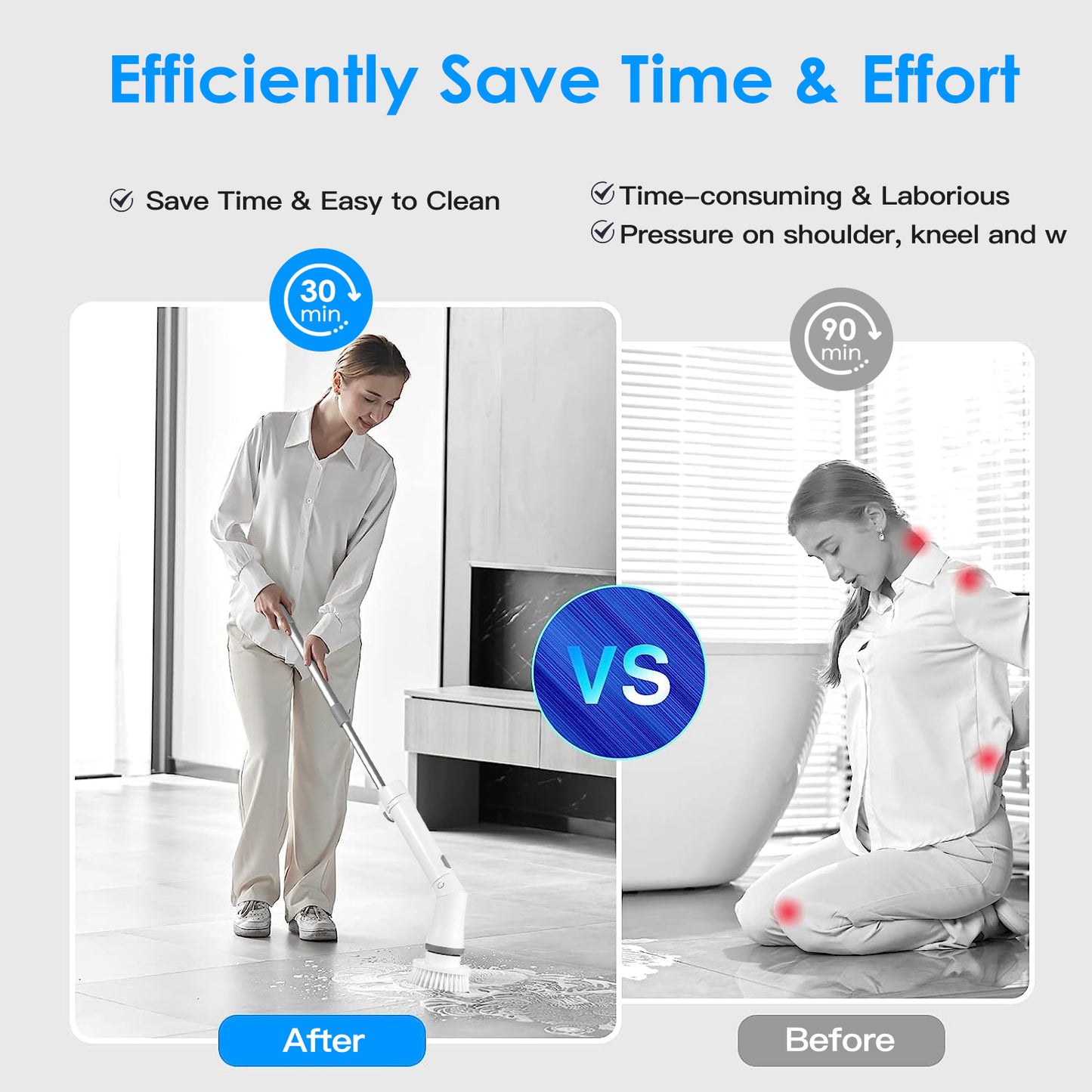 sladdlös skrubbborste